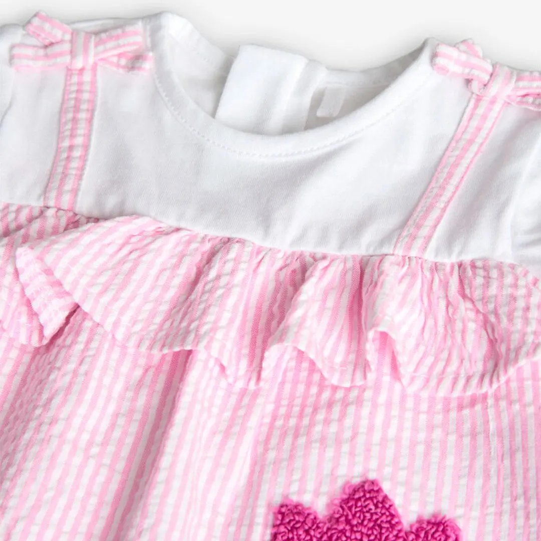 Poplin dress striped My Store