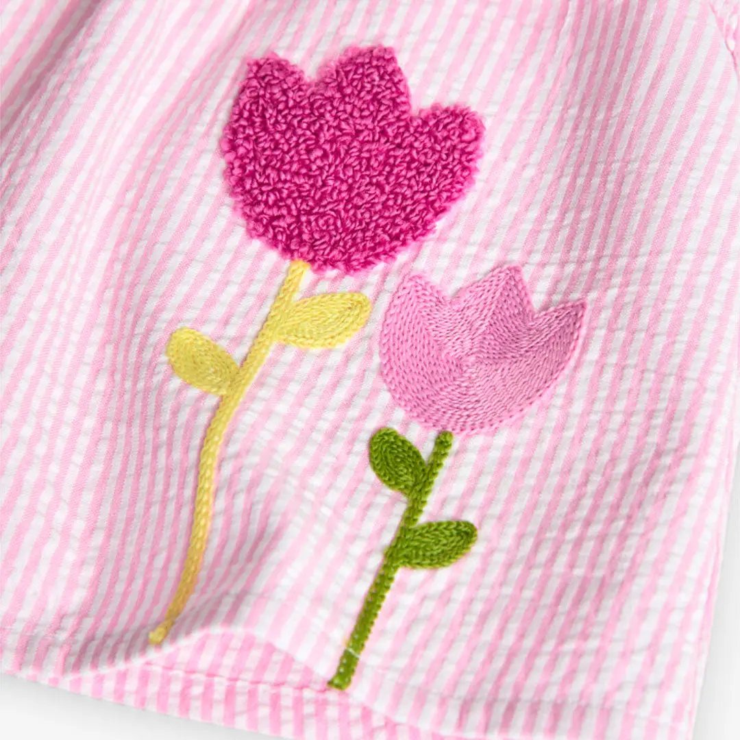 Poplin dress striped My Store