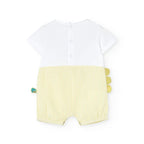 Yellow striped poplin romper My Store