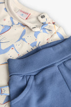 Baby Boy Knited Set Animal Blue Me Turn