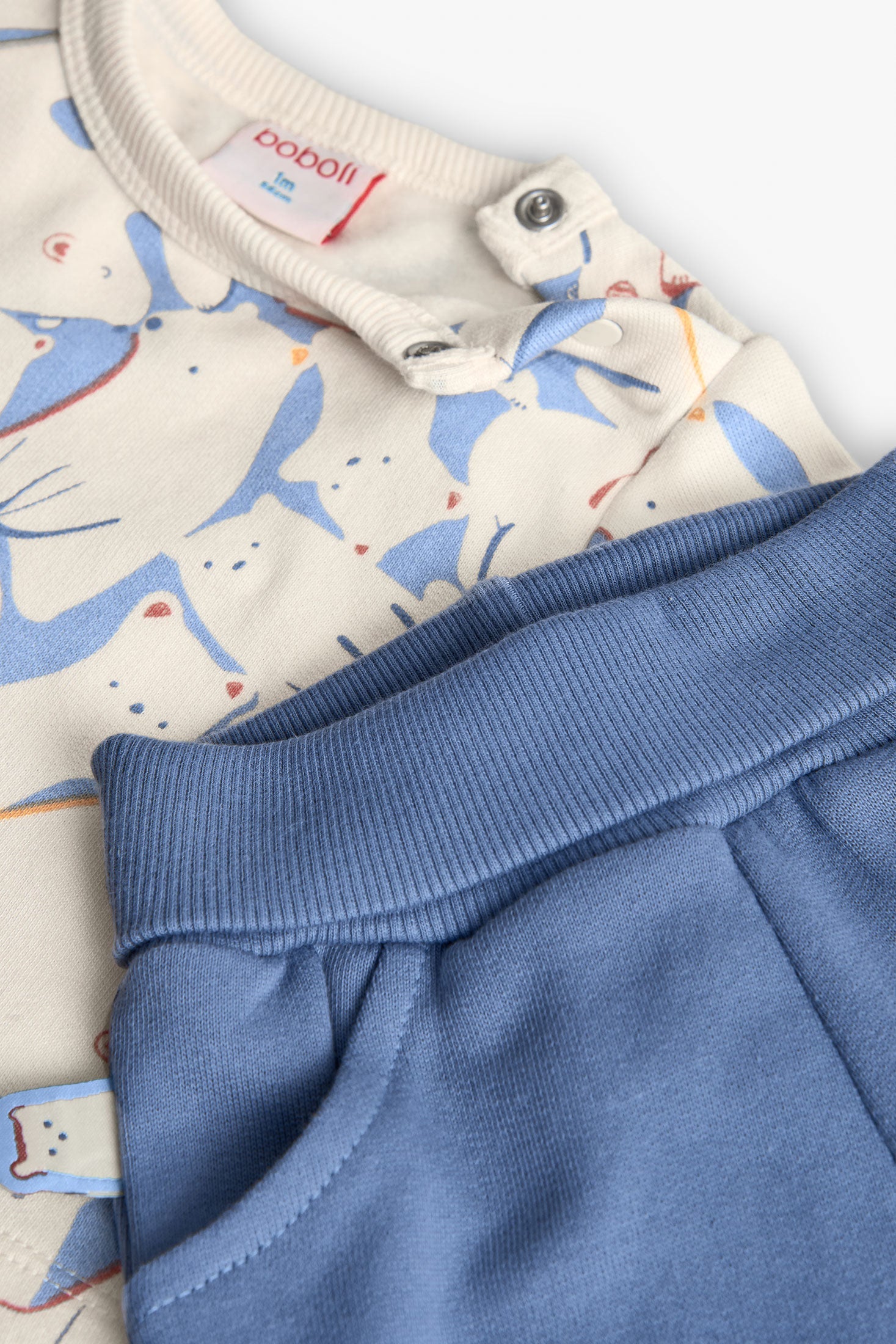 Baby Boy Knited Set Animal Blue Me Turn