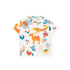 T-shirt and overall set with varied print My Store