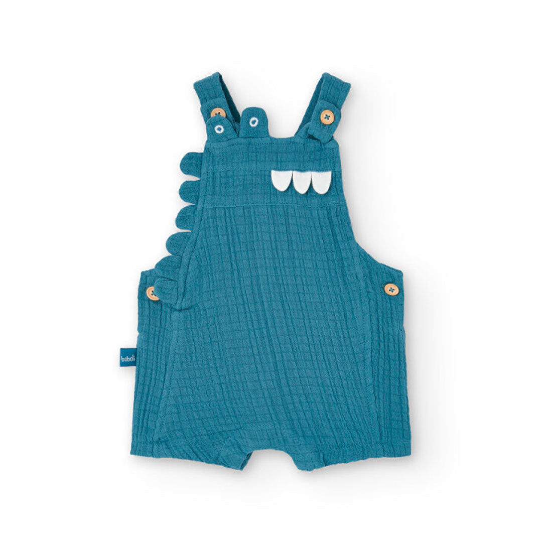 T-shirt and overall set with varied print