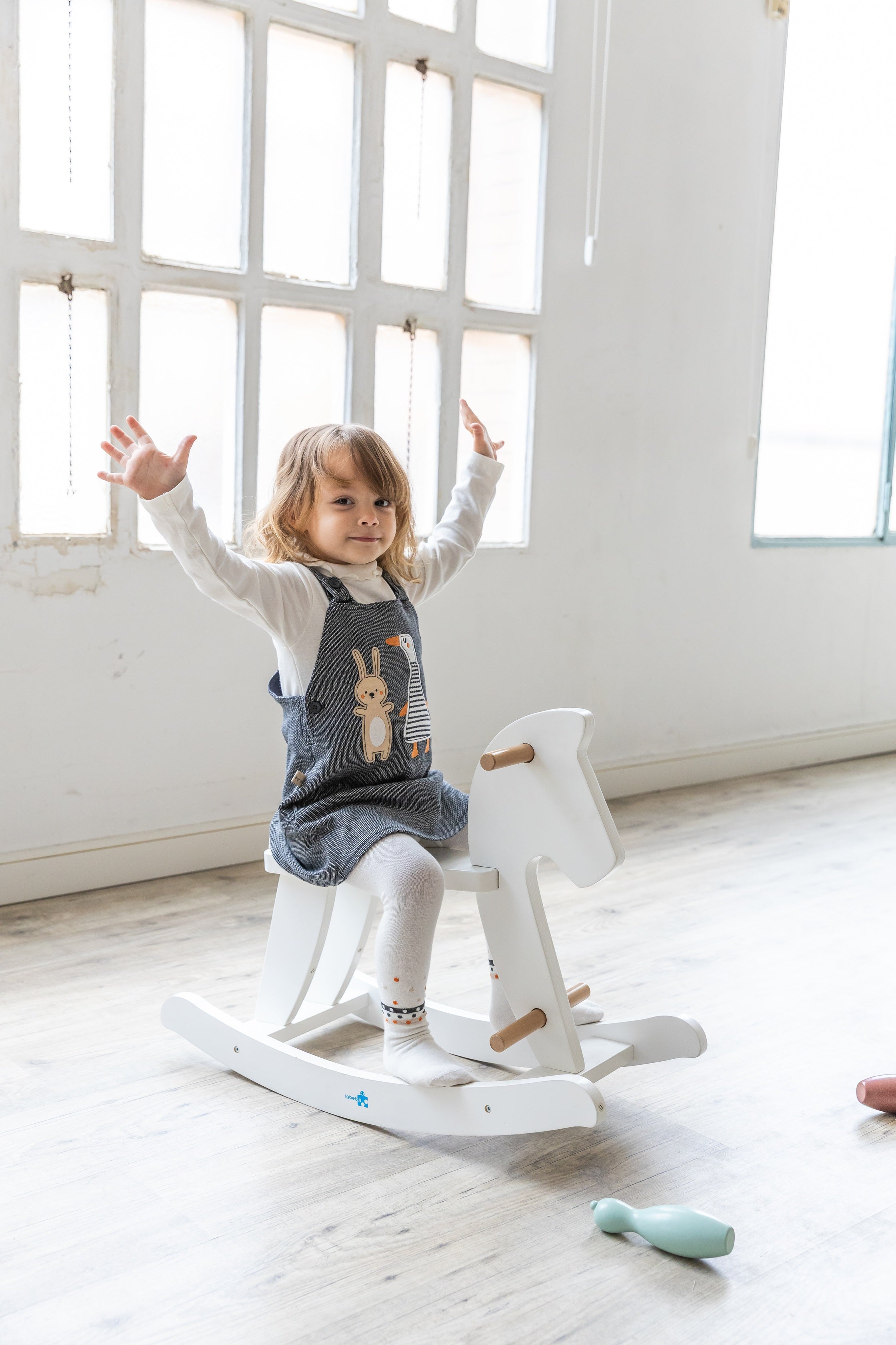 Baby Girl Grey Knit Set with Animal Print Me Turn