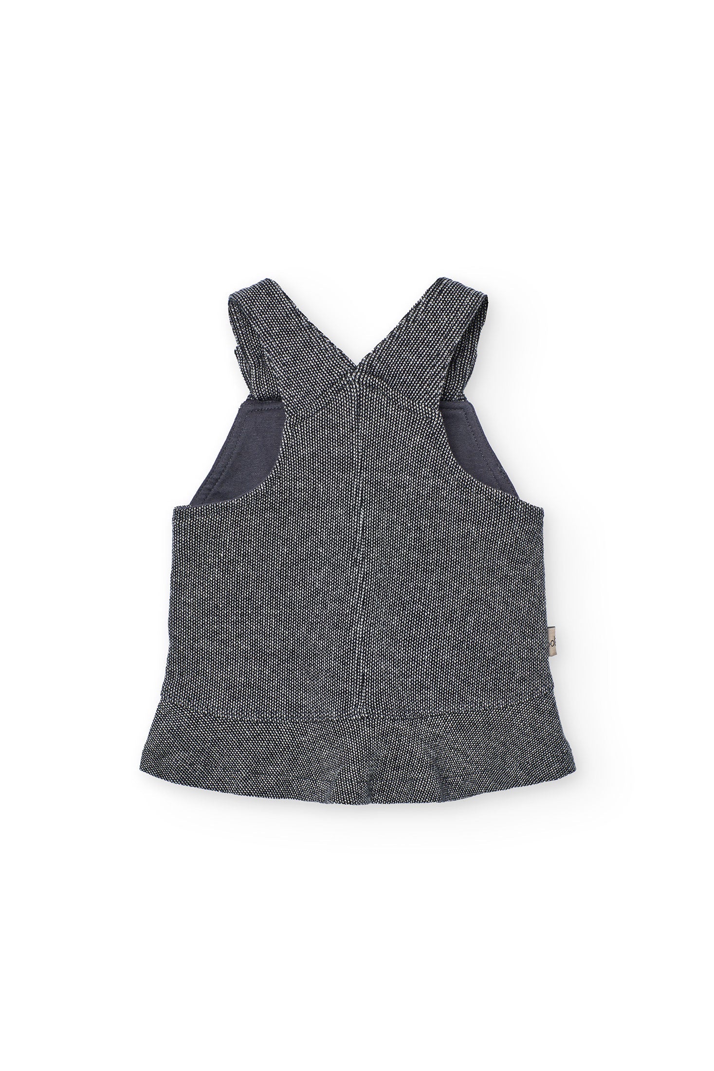 Baby Girl Grey Knit Set with Animal Print Me Turn