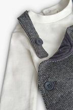 Baby Boy Grey Knited Set Me Turn