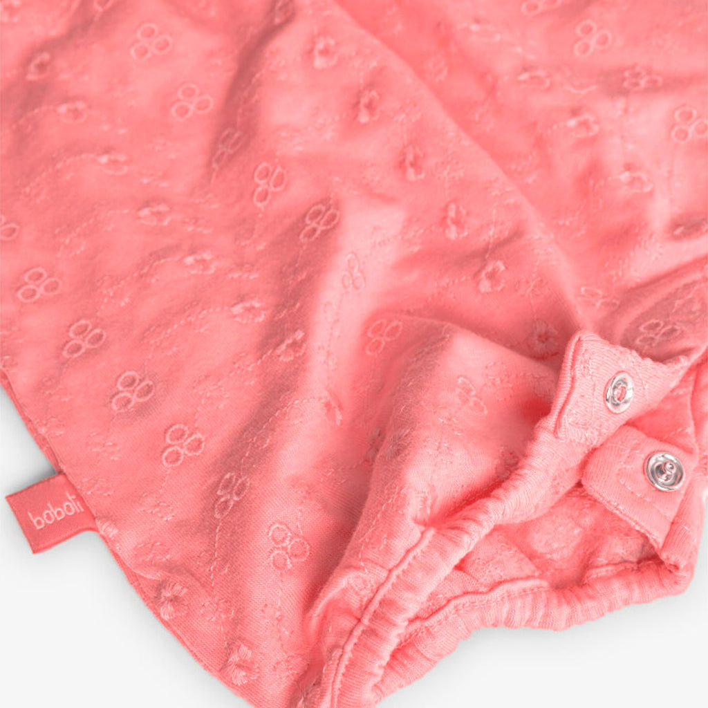 Pink poplin romper