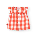Dress with red plaid design My Store