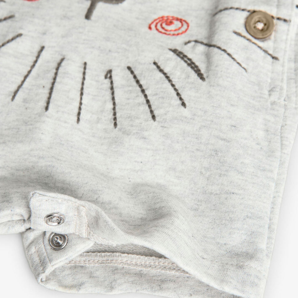 Knitted t-shirt set in brown