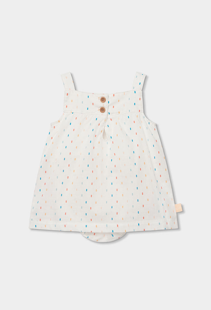 Baby Girl White Knitted Dress