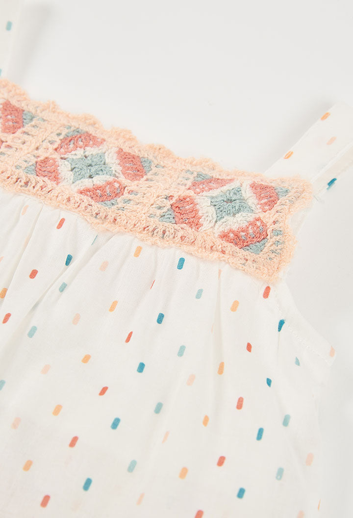 Baby Girl White Knitted Dress