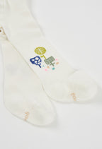 Baby Girl White Tree Tights