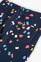 Toddler Girl Blue Plush Pants Me Turn