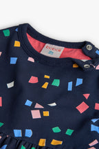 Toddler Girl Knitted Blue Dress Me Turn