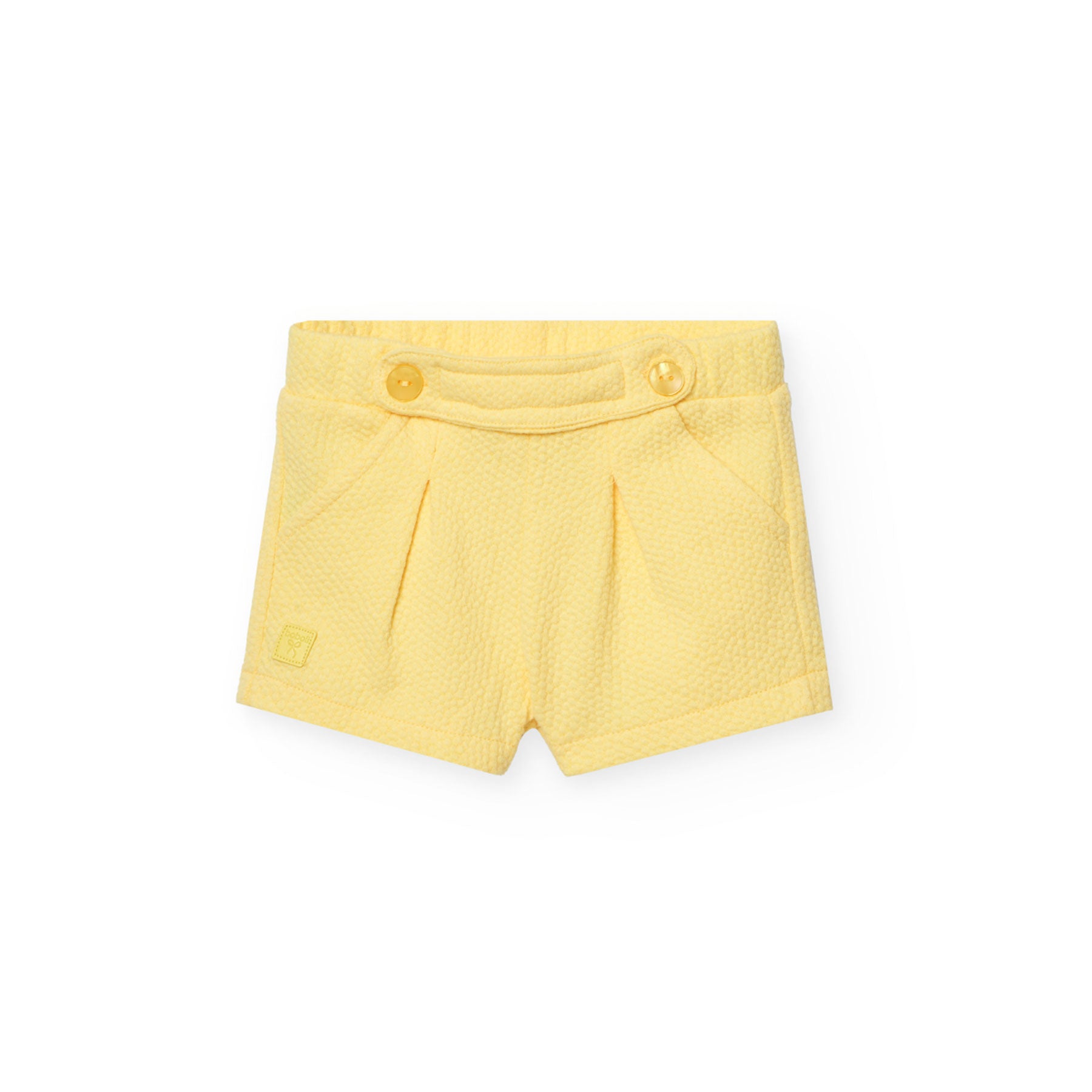 Knitted shorts  in yellow