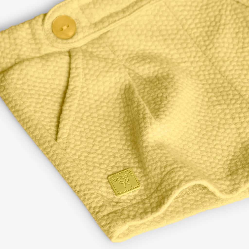 Knitted shorts  in yellow