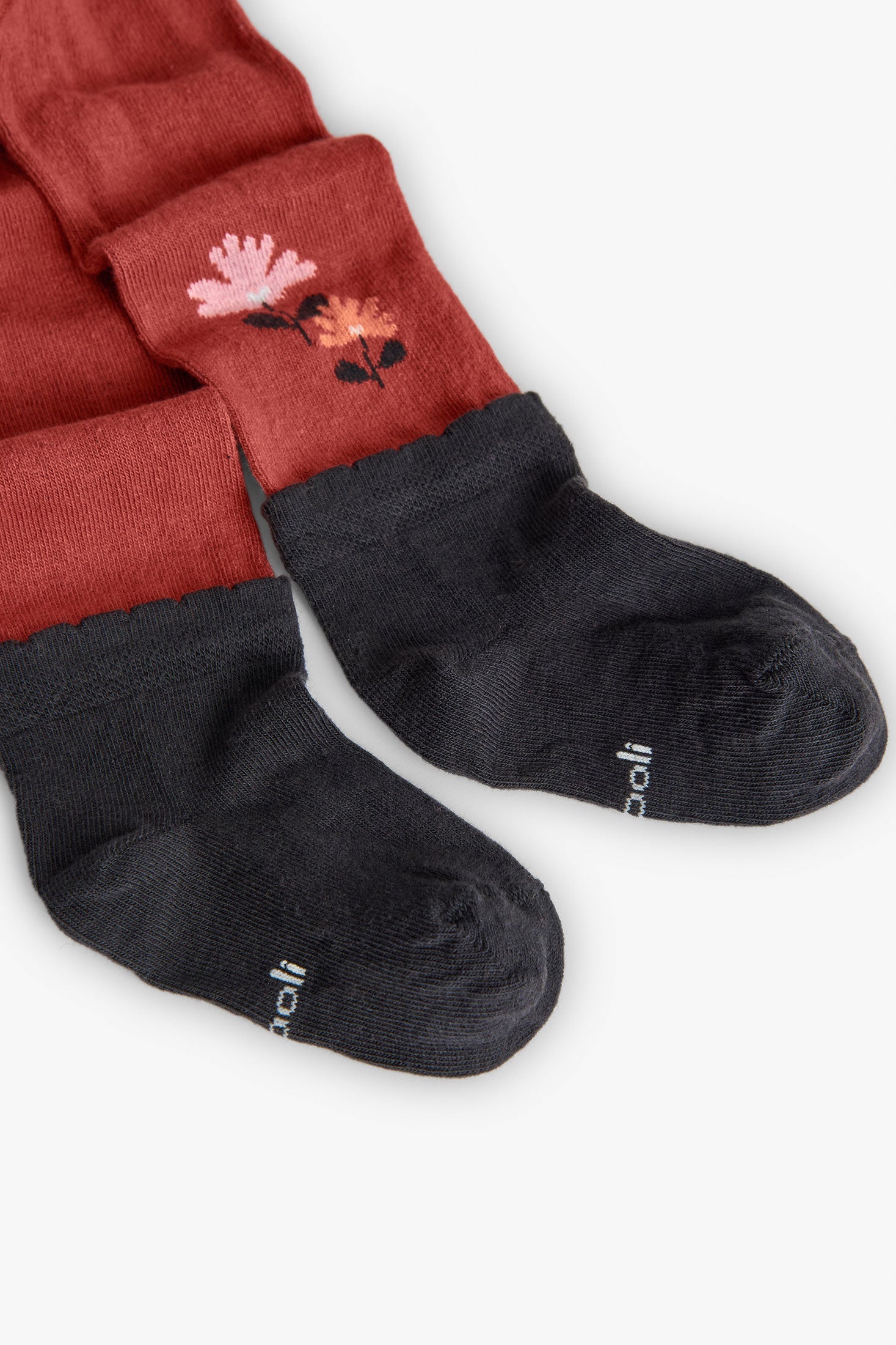 Toddler Girl Orange Thick Tights Me Turn