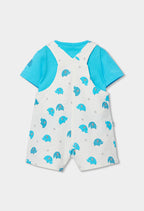 Baby Boy Blue Elephant Overall
