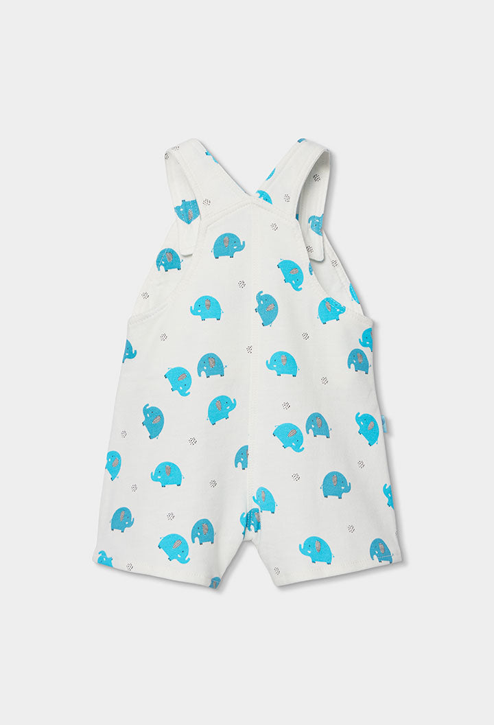 Baby Boy Blue Elephant Overall