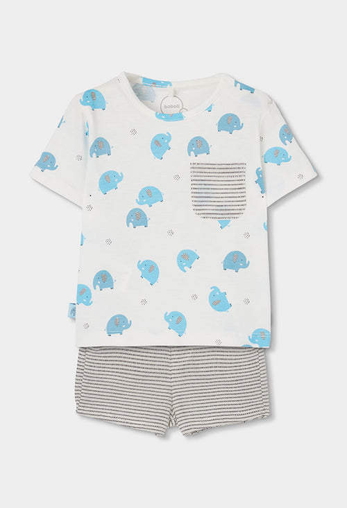 Baby Boy Elephant T-shit ant Short Set
