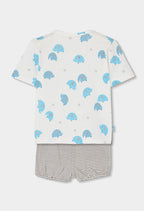 Baby Boy Elephant T-shit ant Short Set