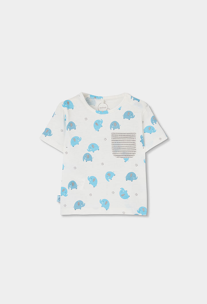 Baby Boy Elephant T-shit ant Short Set