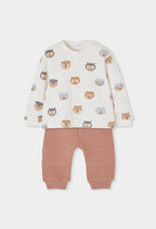 Baby Owl Print Top & Pants Set
