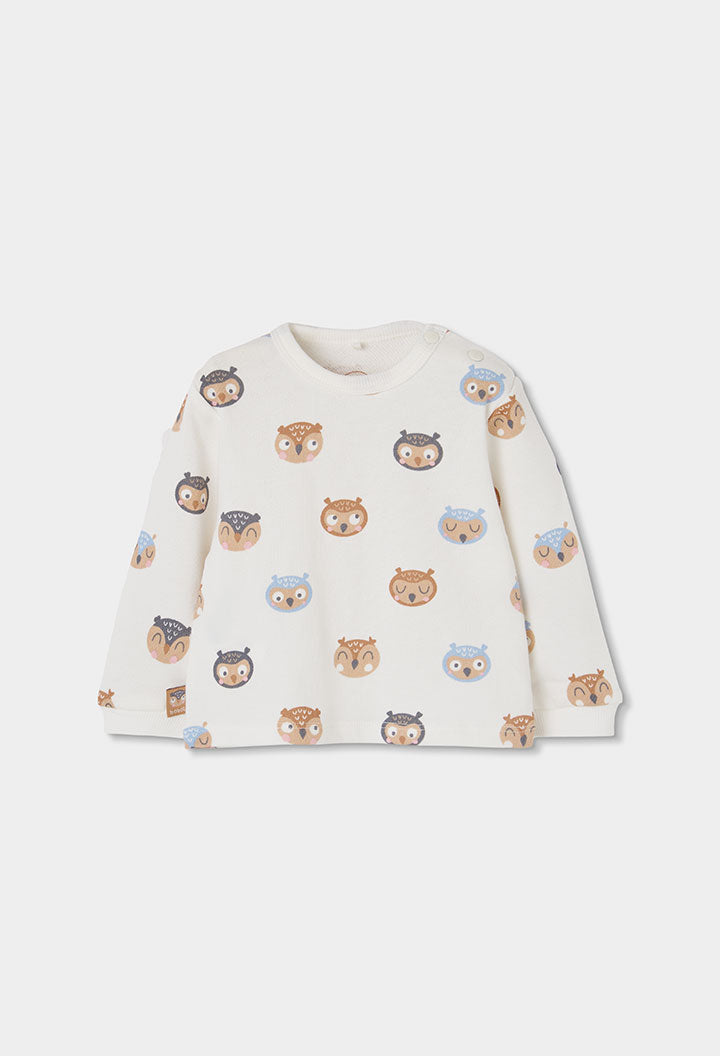 Baby Owl Print Top & Pants Set