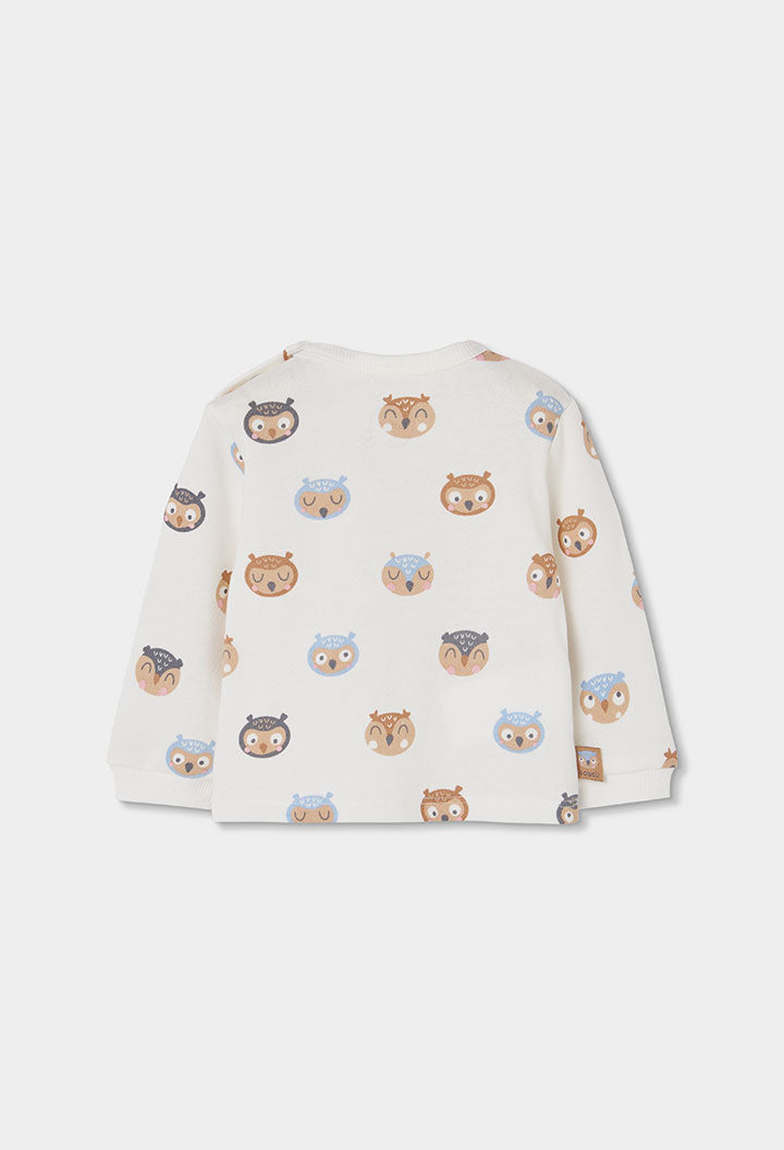 Baby Owl Print Top & Pants Set