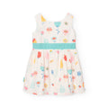 Toddler Satin Dress with Pastel Floral Print My Store