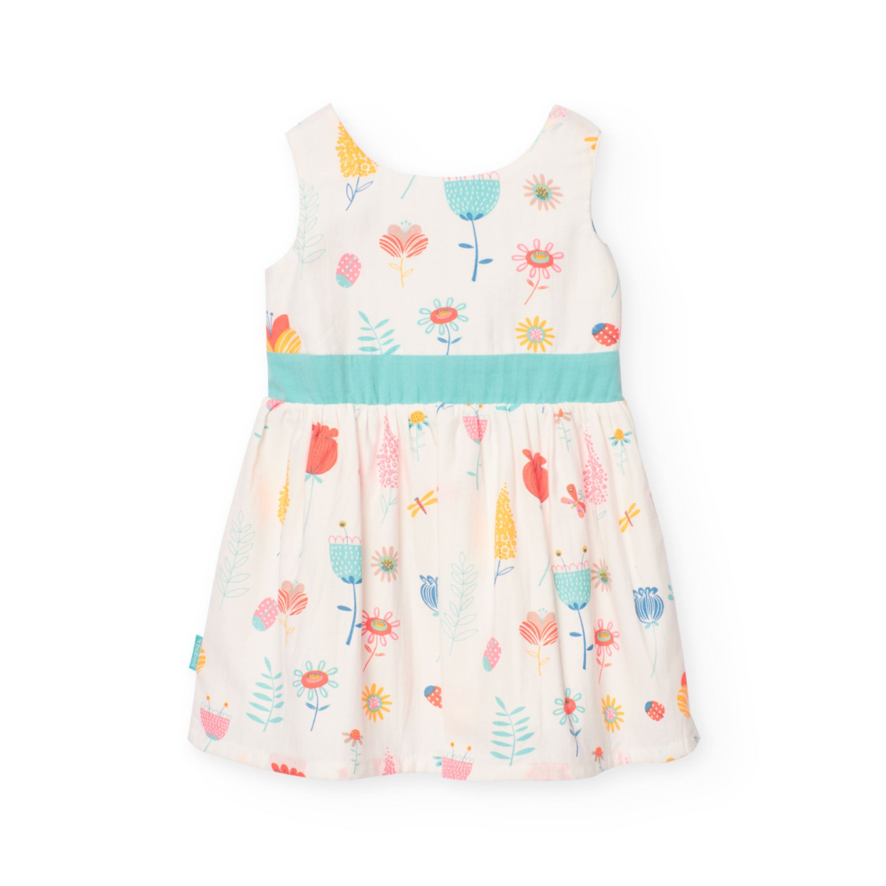 Satin dress with pastel floral print