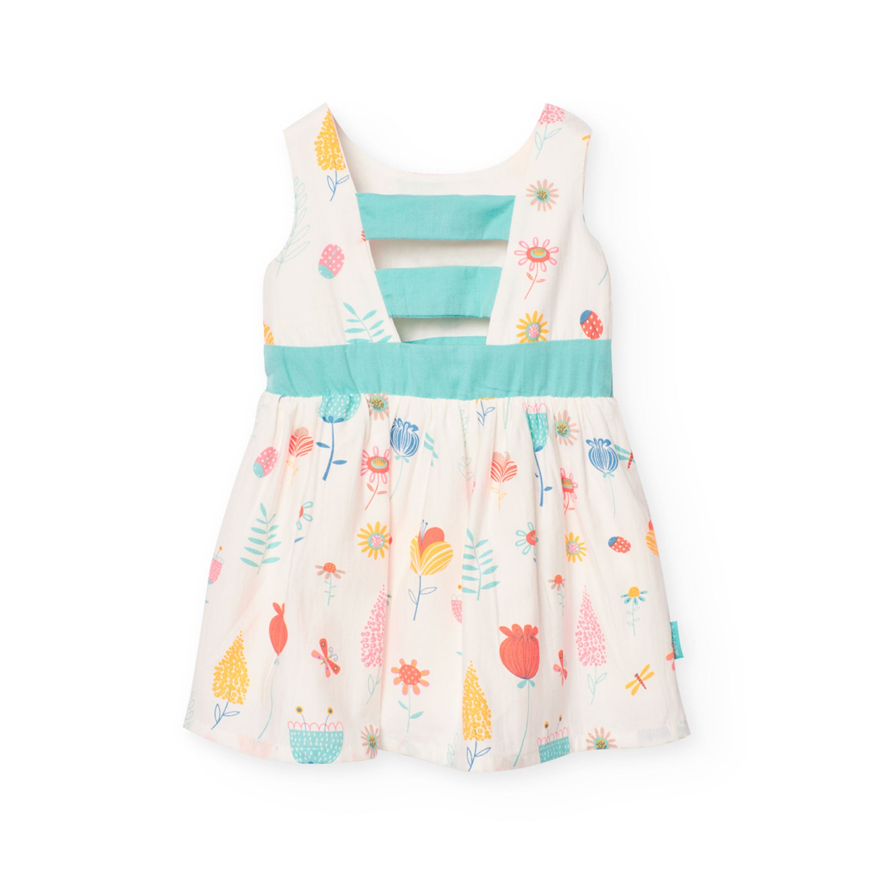 Satin dress with pastel floral print