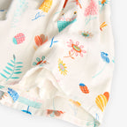 Satin dress with pastel floral print My Store