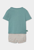 Baby Boy Green T-shirt and Short Set