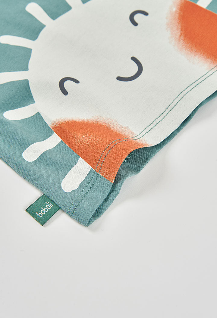 Baby Boy Green T-shirt and Short Set