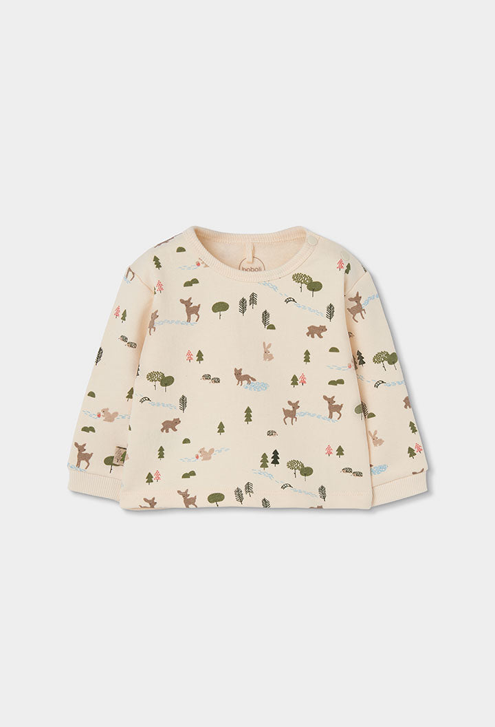 Baby Boy Forest Print Top & Green Pants Set