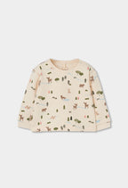 Baby Boy Forest Print Top & Green Pants Set