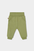 Baby Boy Forest Print Top & Green Pants Set