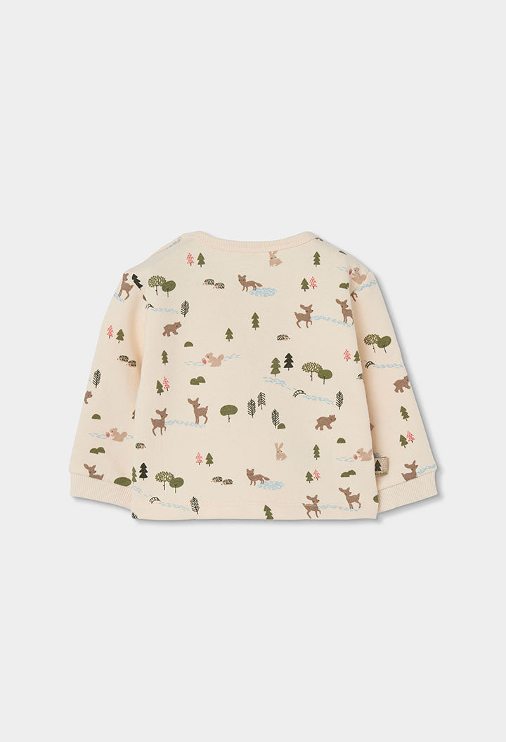 Baby Boy Forest Print Top & Green Pants Set