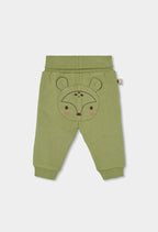 Baby Boy Forest Print Top & Green Pants Set