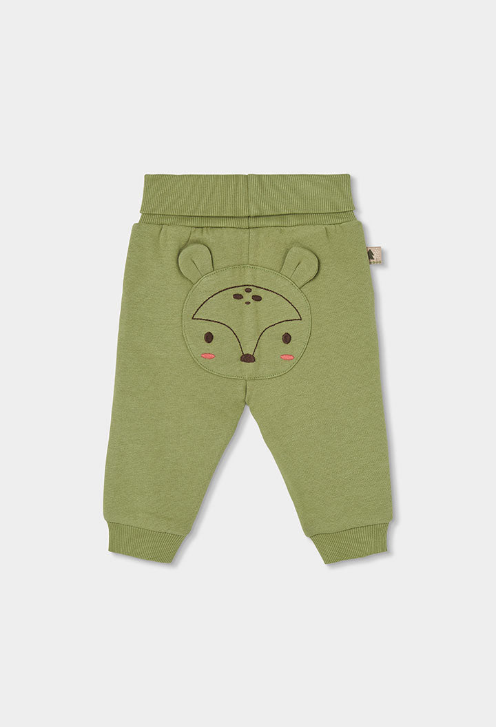 Baby Boy Forest Print Top & Green Pants Set