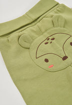 Baby Boy Forest Print Top & Green Pants Set