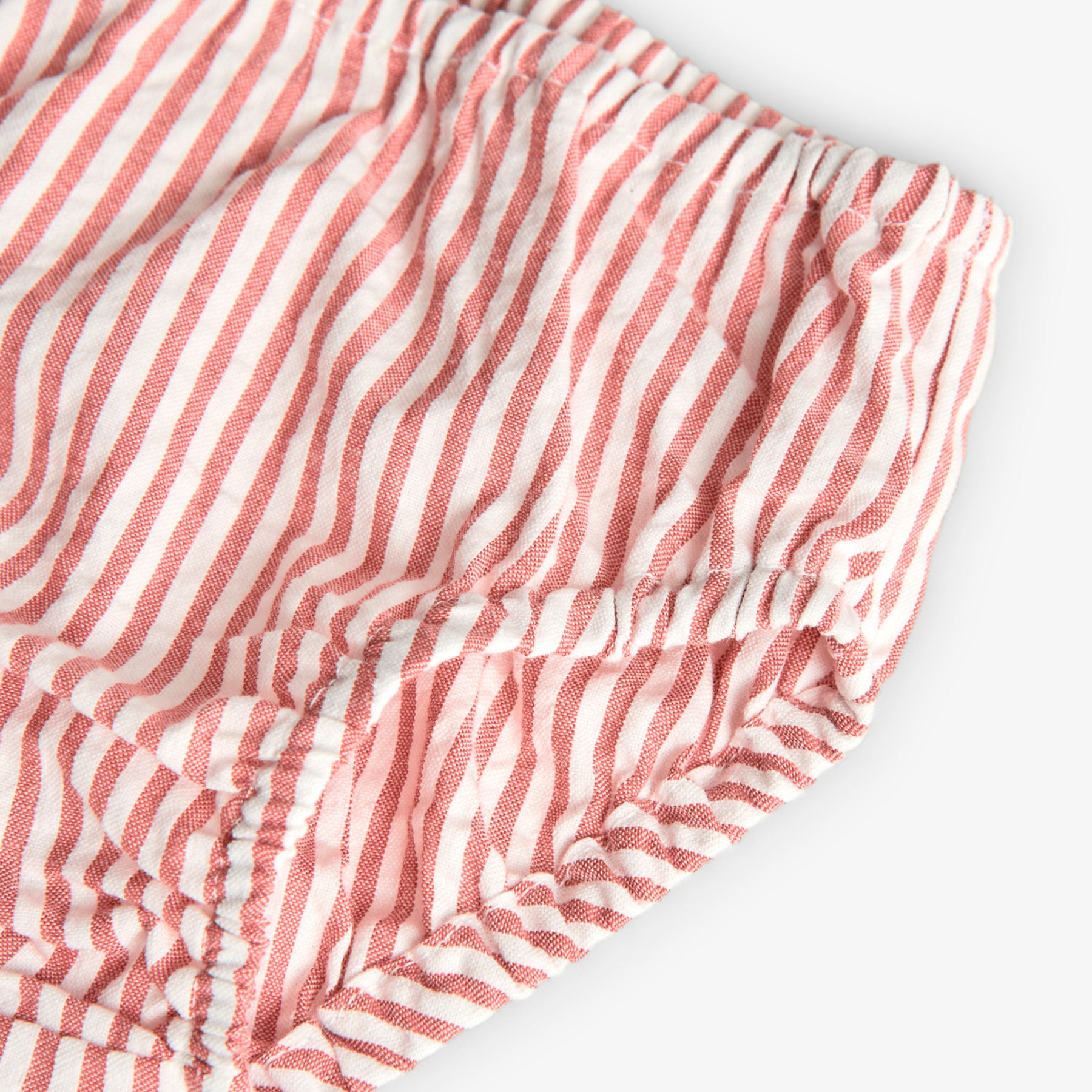 Poplin dress in red and white stripes