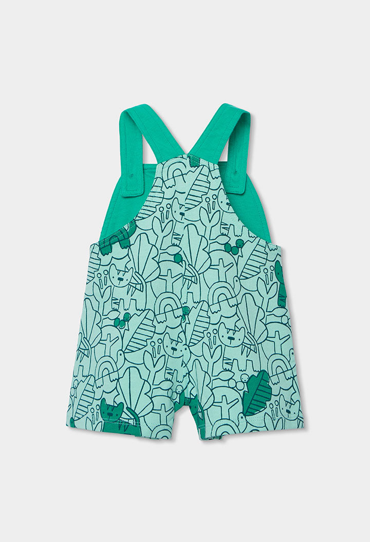 Baby Boy Green Tiger Overall
