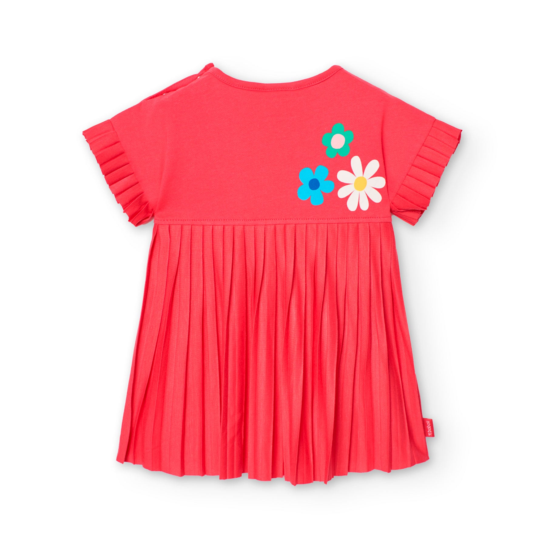 Knitted dress with floral design