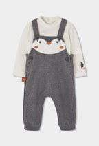 Baby Boy Penguin Overall Set