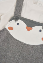 Baby Boy Penguin Overall Set