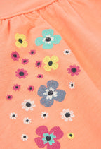 Girl Orange Flower Dress