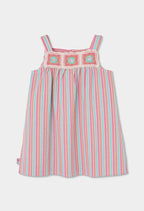 Girl Poplin Striped Dress