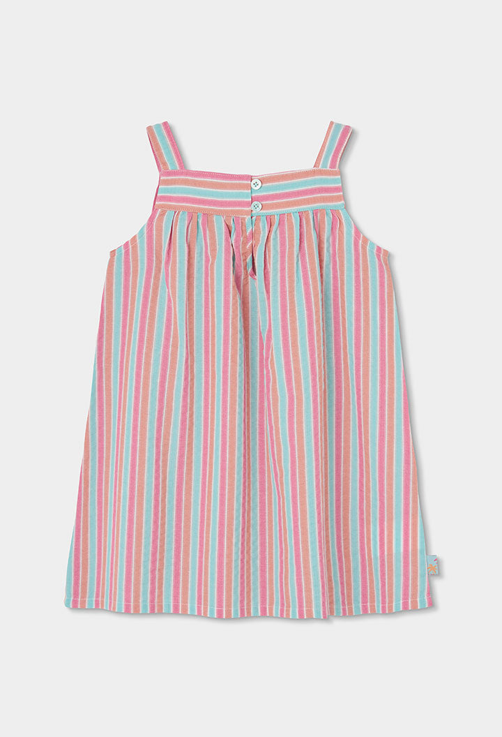 Girl Poplin Striped Dress